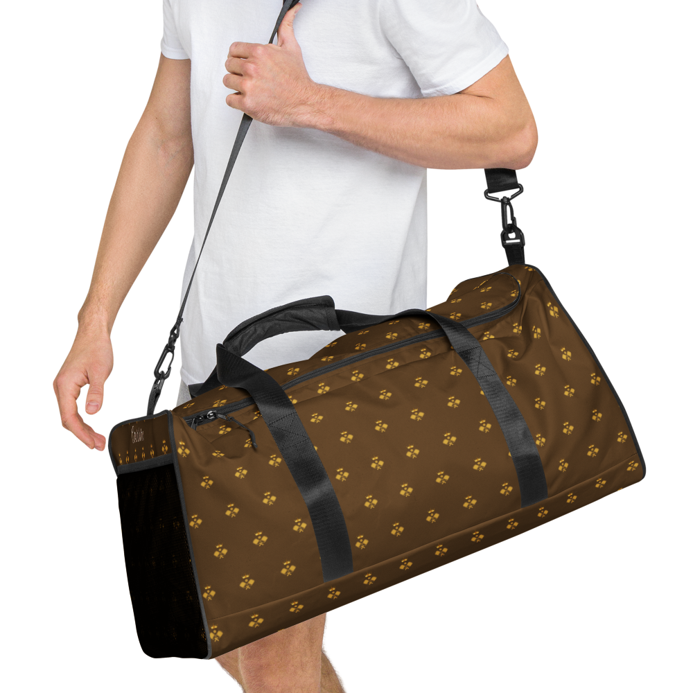 Royal Brown Luxury Golden Crown Pickleball Duffle