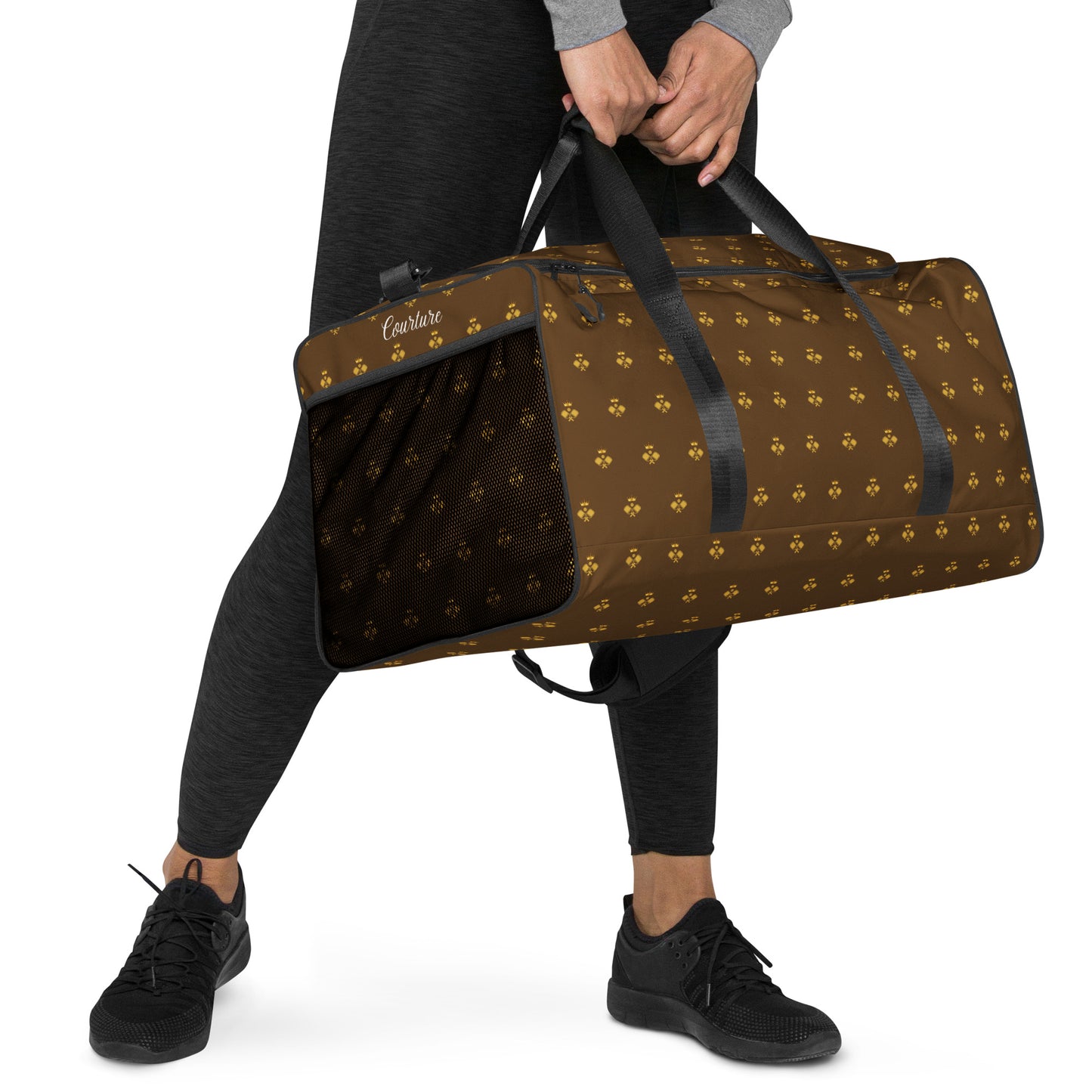 Royal Brown Luxury Golden Crown Pickleball Duffle