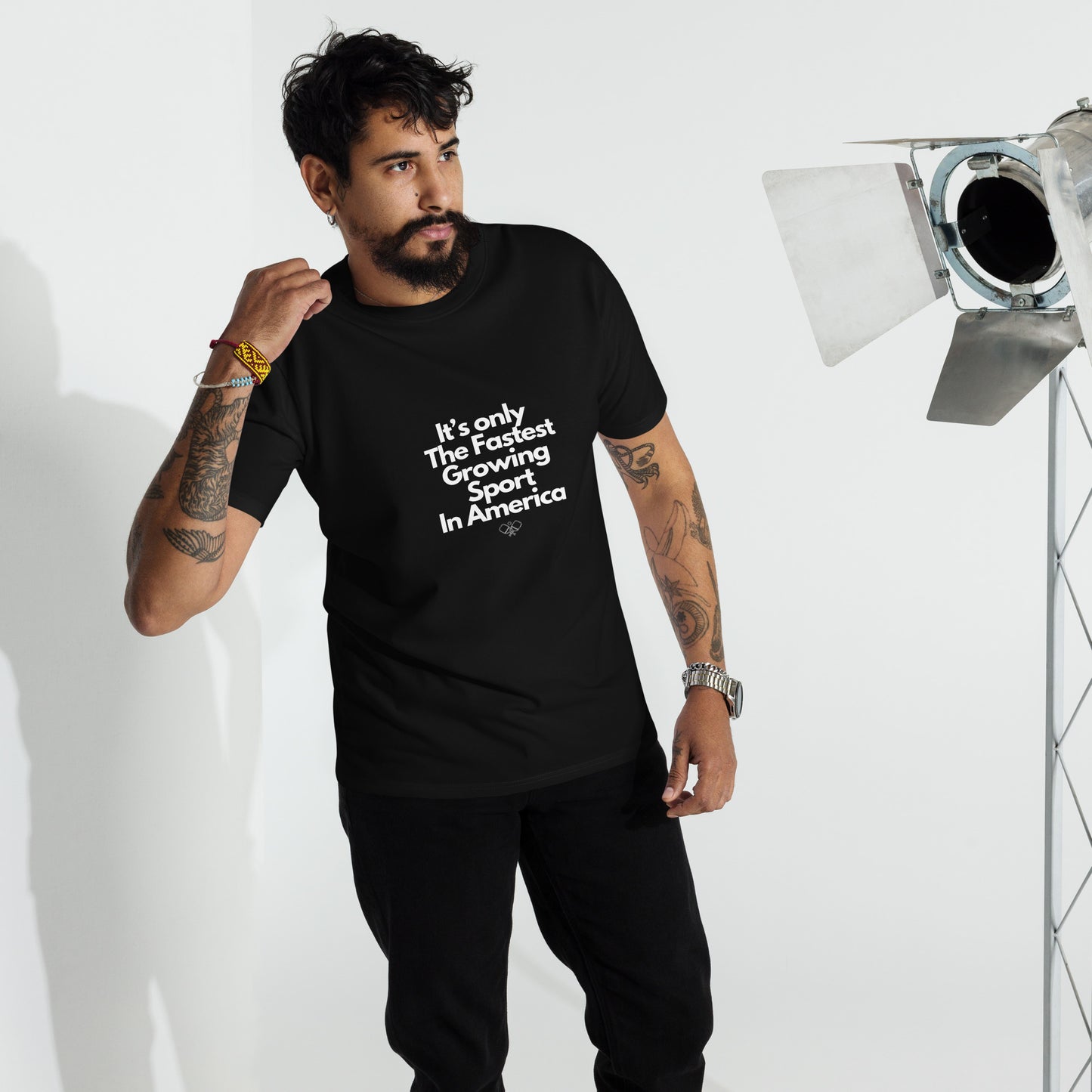Pickleball - It' Only the Fastest Growing Sport in America - Men’s premium heavyweight tee