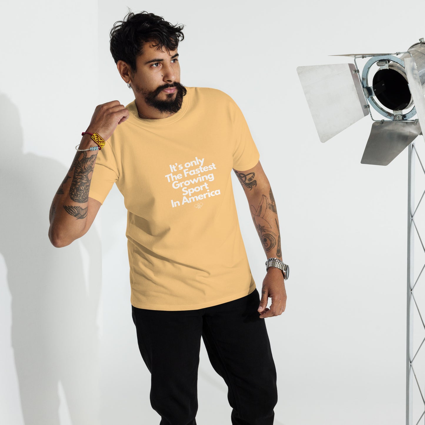 Pickleball - It' Only the Fastest Growing Sport in America - Men’s premium heavyweight tee