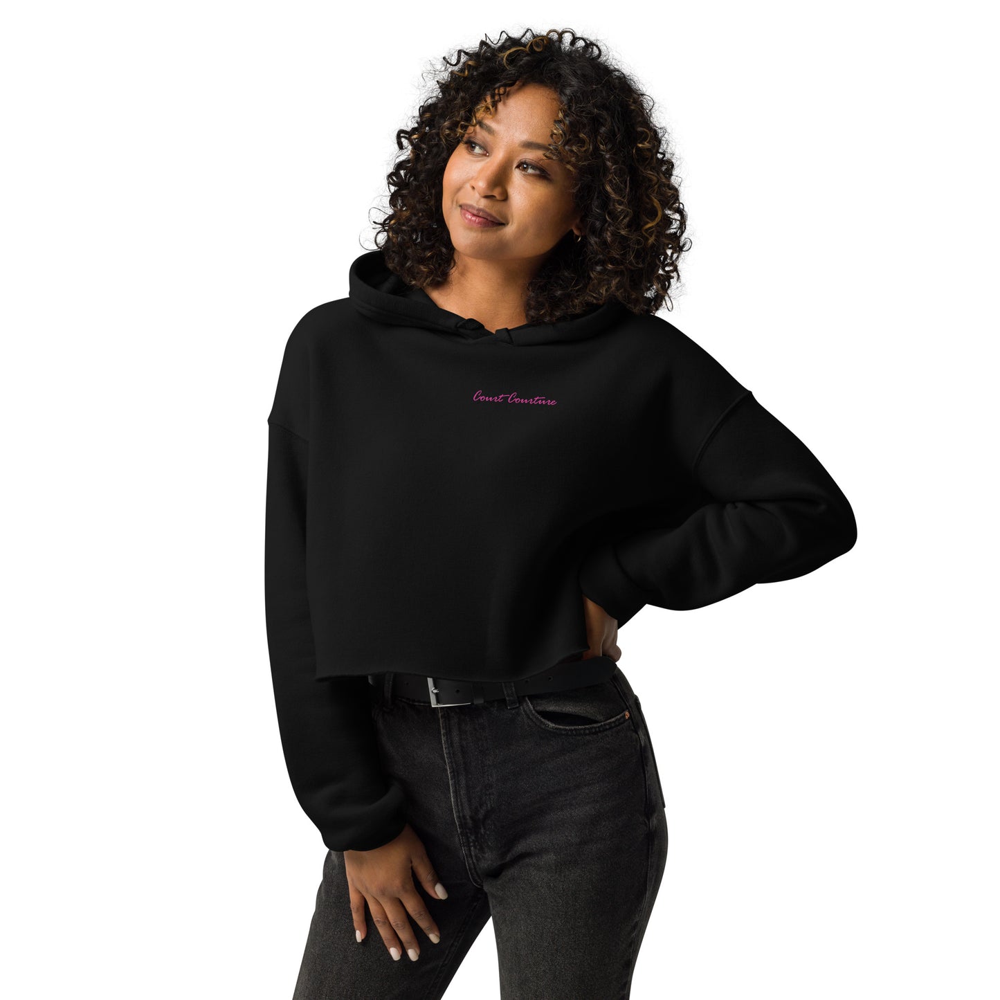 Court Courture - Pickleball or other sports fans of the court - Crop Hoodie