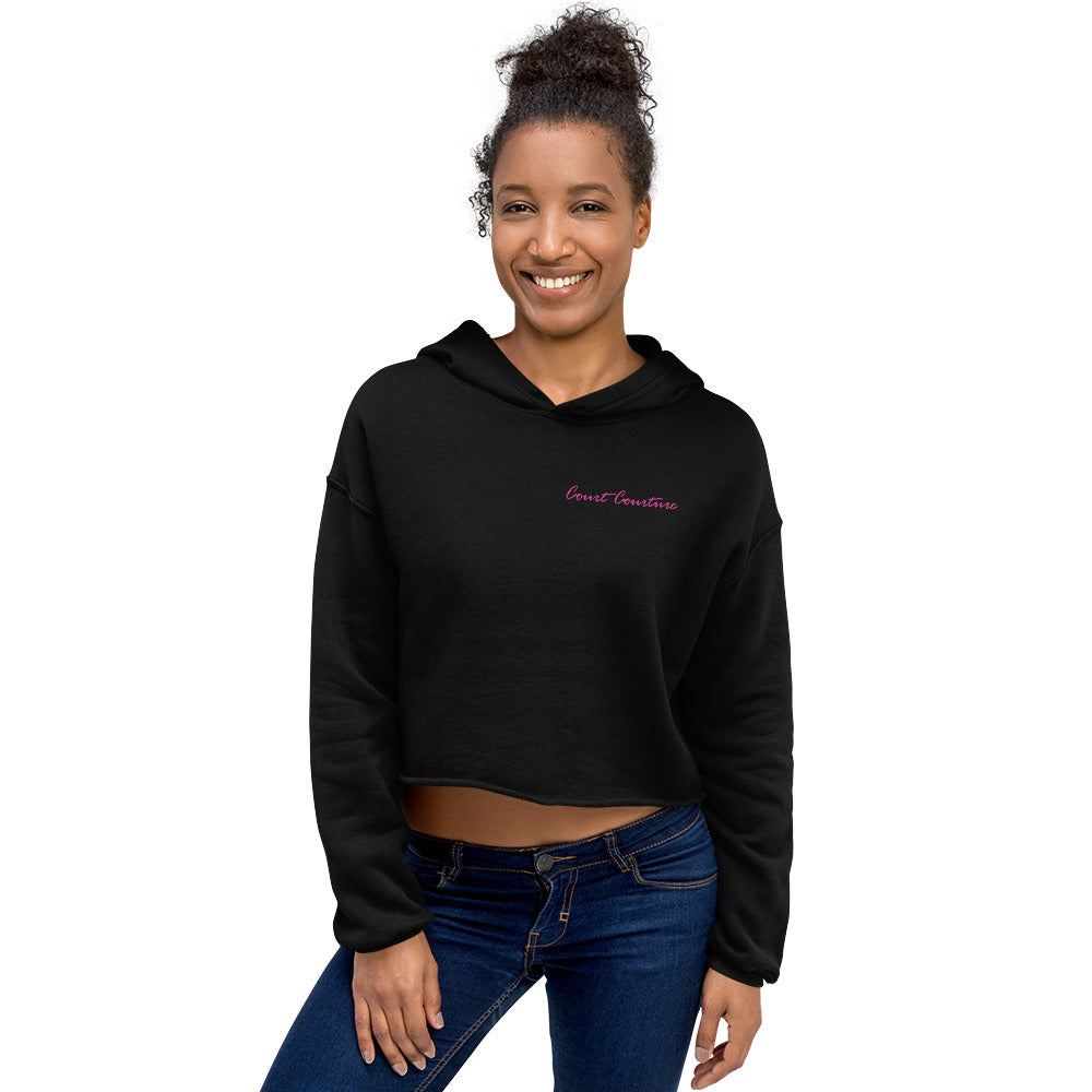 Court Courture - Pickleball or other sports fans of the court - Crop Hoodie