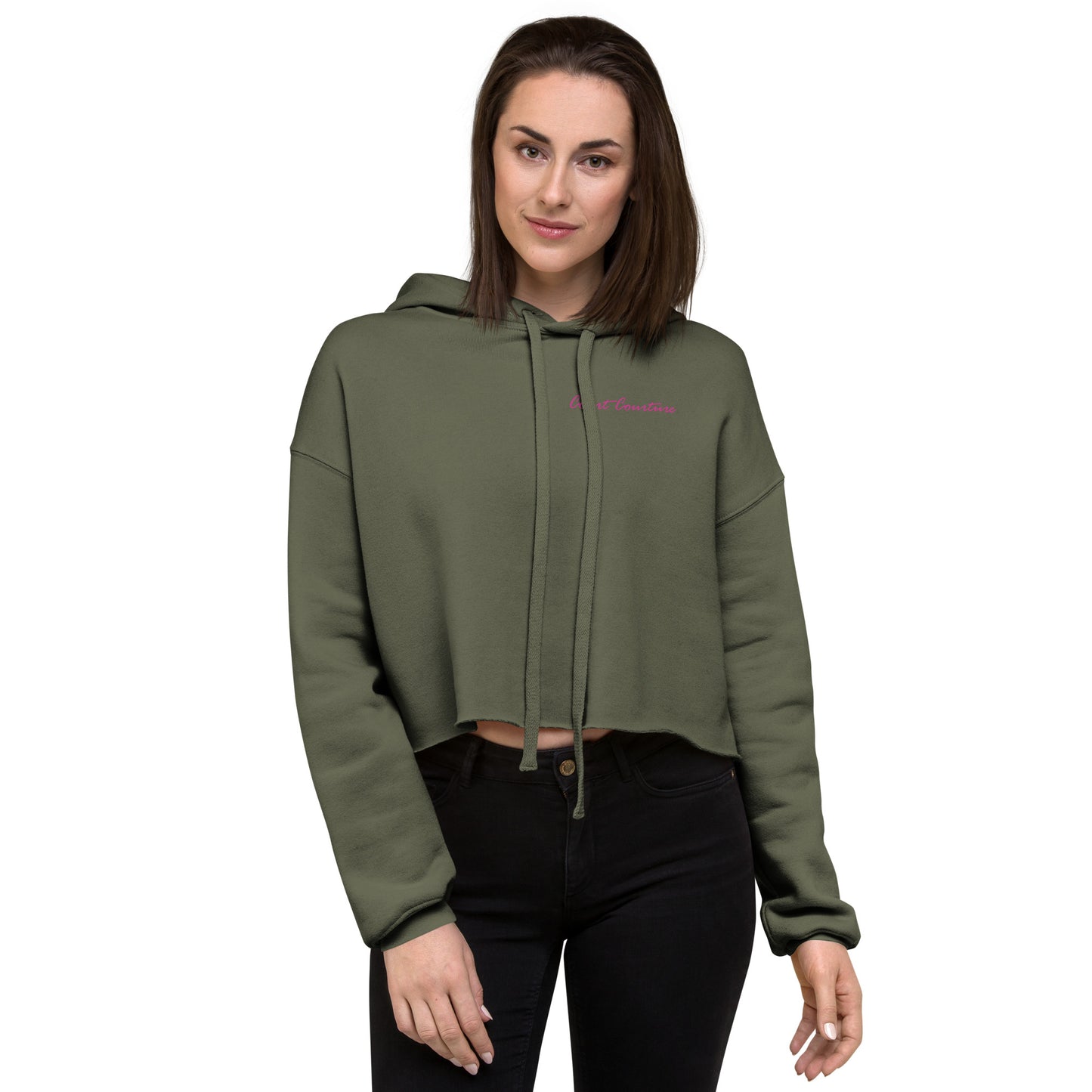 Court Courture - Pickleball or other sports fans of the court - Crop Hoodie