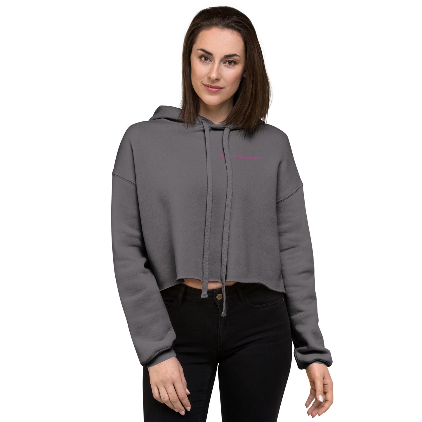 Court Courture - Pickleball or other sports fans of the court - Crop Hoodie