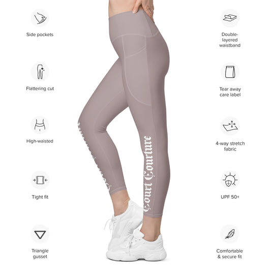 Court Courture Leggings for Pickleball & Sport Enthusiasts with Pockets