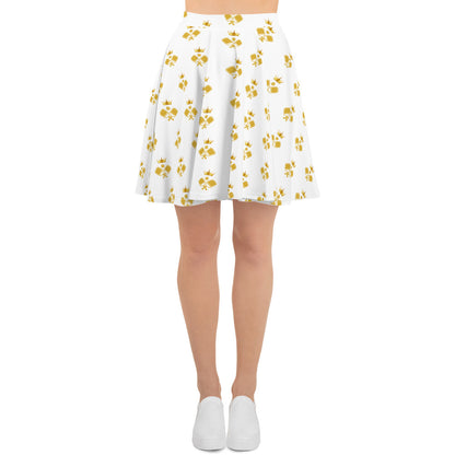 The Pickleball and Crown White & Gold Court Skirt