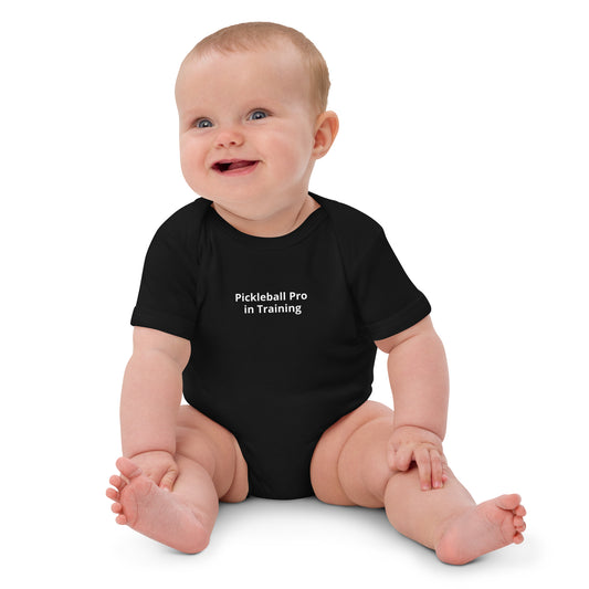 Pickleball Pro in training - Pickleball - Organic cotton baby bodysuit